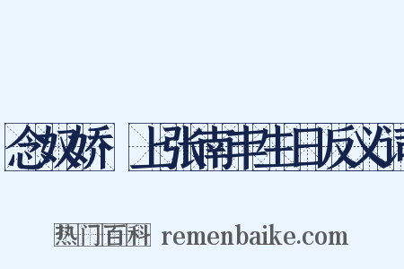 念奴娇·上张南丰生日反义词是什么意思的图片